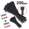200PCS Cable Ties Zip UV Weather Resistant - Image 5